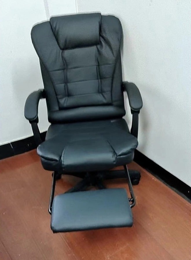 Multifunction Leather Executive Office and Gaming Chair With Footrest