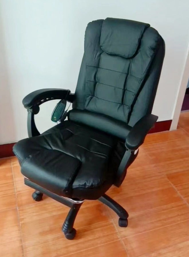 Multifunction Leather Executive Office and Gaming Chair With Footrest