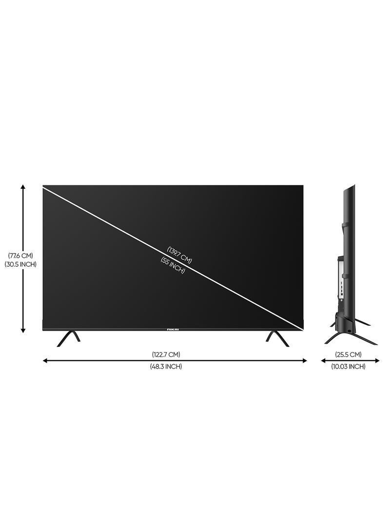 65 Inch UHD LED WebOS Smart Tv Platinum Series, Magic Remote, Cinema Screen Design 4K Ultra HDR, Dolby Audio, Smart Voice Control, Apps YouTube, Netflix, Shahid NIK65MEU4STN Grey