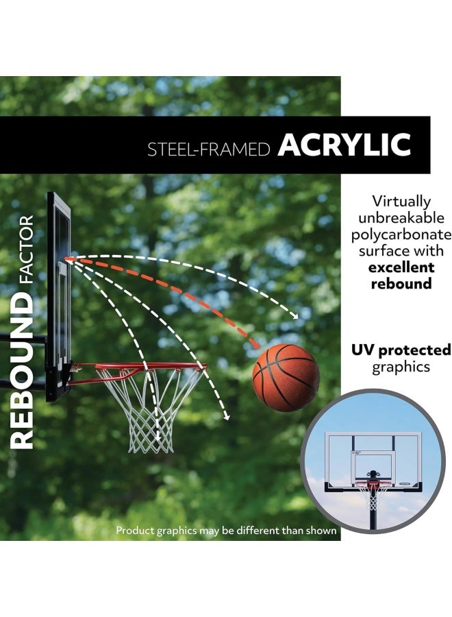 Lifetime Steel Framed Portable Basketball System, 54 Inch