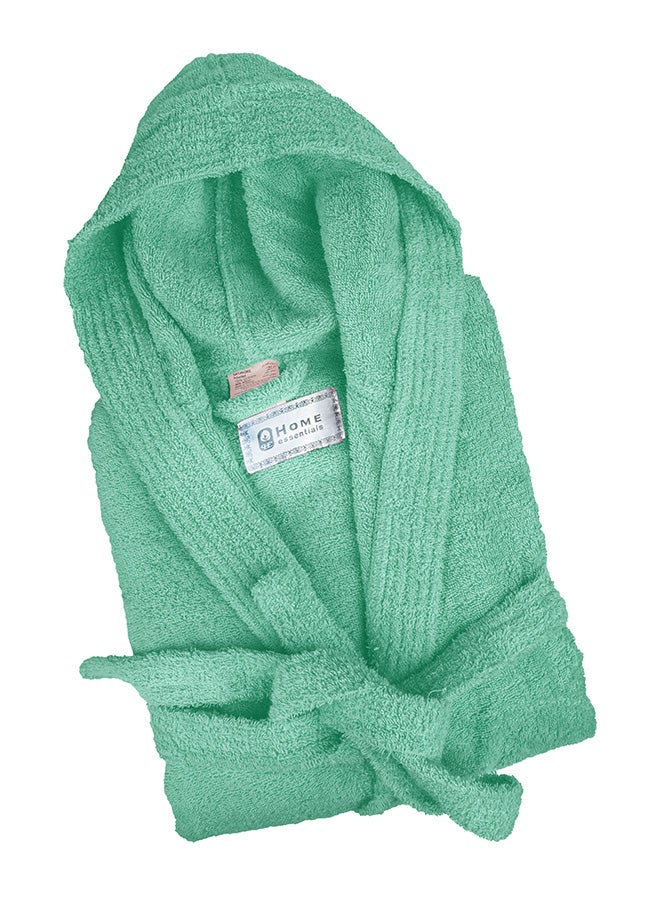 Bliss Casa - Unisex Bathrobe - 100% Cotton Super Soft Highly Absorbent Bathrobes For Women & Men- Perfect for Everyday Use Unisex Mint Adult Size