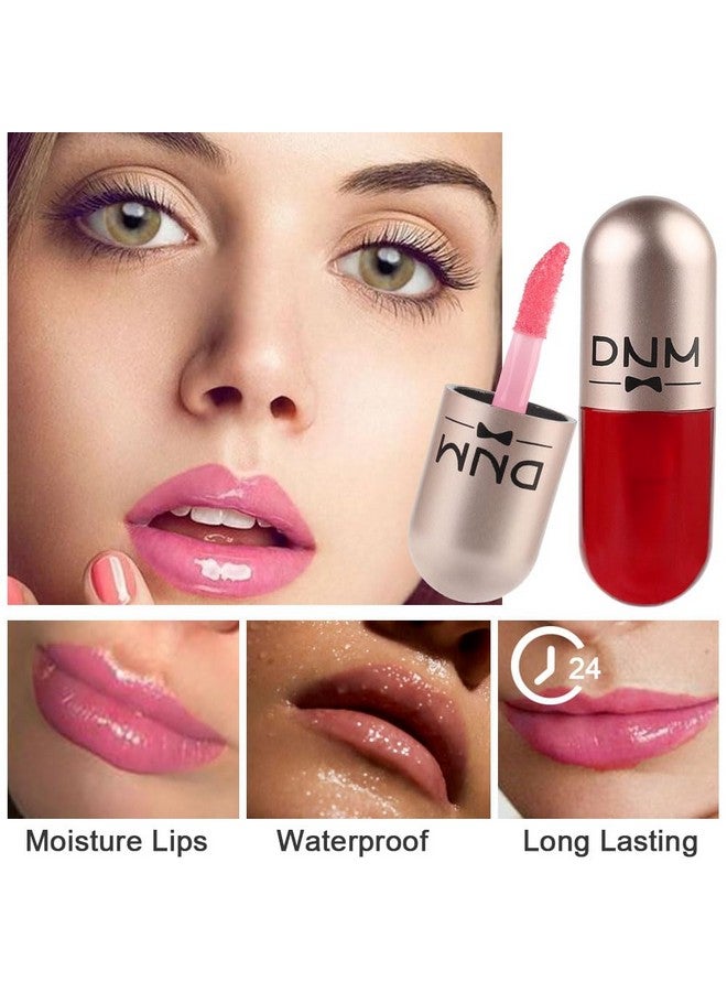 3Pcs Capsule Color Changing Lip Gloss Tinted Pink Plumping Magic Mood Lipstick Lip Glaze Highshine Clear Lip Stain Lip Balm Lip Care Longlasting Moisturizing Lip Glow Oil