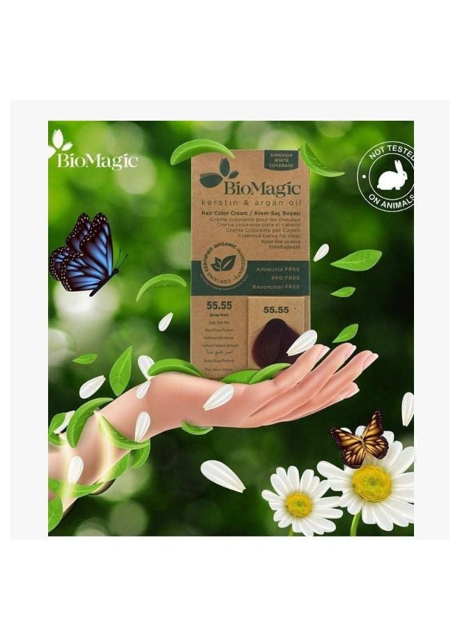 Hair Color Cream With Keratin And Argon Oil 1.00 Black