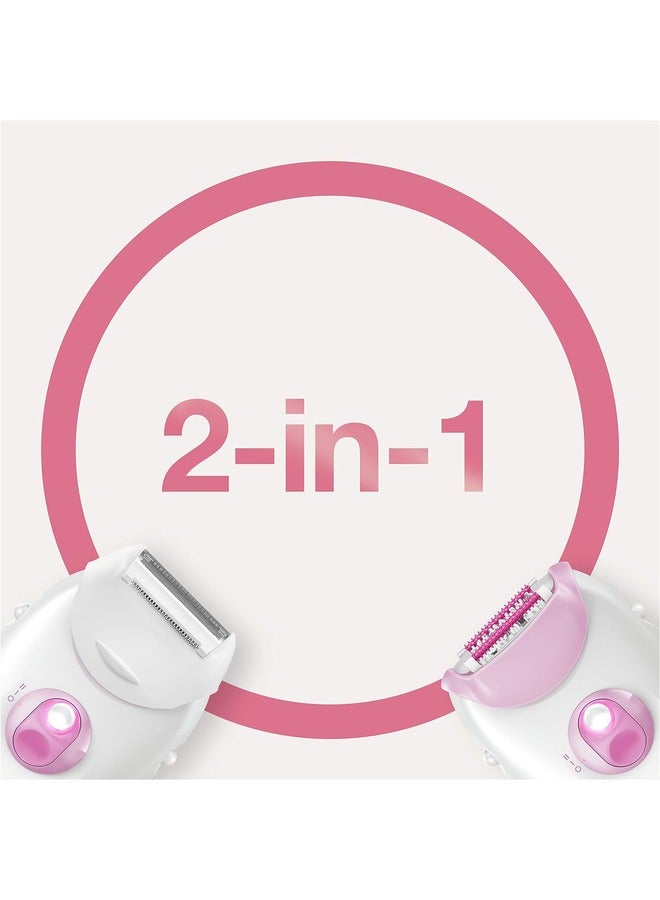 Silk-Epil 3 Epilator With Accessories Set Pink/White/Clear