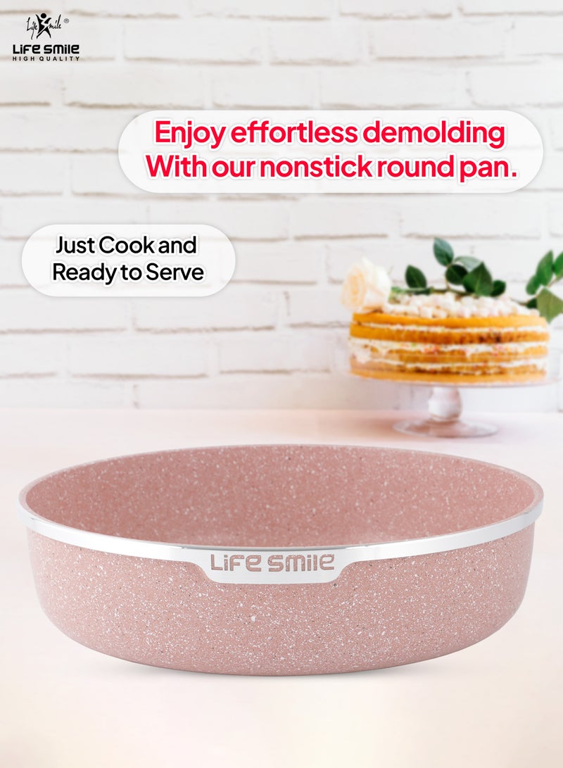 3PCS Granite Coating Non-Stick Round Cake and Cooking Pan Set SIZE: 24CM, 28CM, 32CM Bakewre Pans