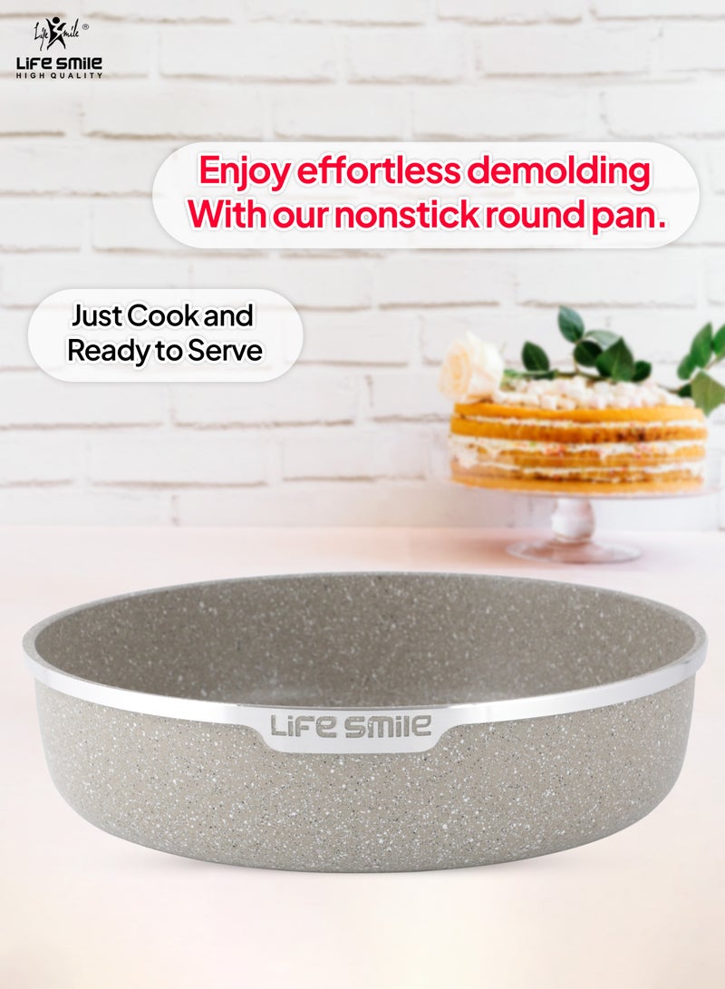 3PCS Granite Coating Non-Stick Round Cake and Cooking Pan Set SIZE: 28CM, 32CM, 36CM Bakeware Pans