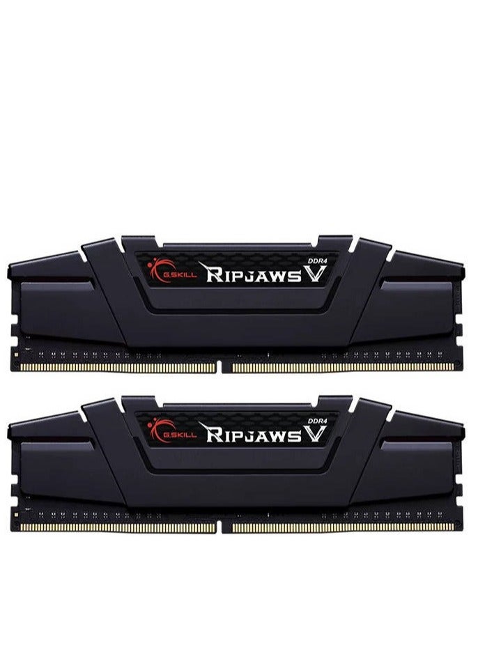 G.SKILL Ripjaws V Series 16 GB (8GB x 2) DDR4 Dual Channel Desktop Memory Kit, 3200 MHz Memory Speed, CL16 CAS Latency, 1.35 V, 288-Pin, Intel XMP 2.0, Classic Black | F4-3200C16D-16GVKB