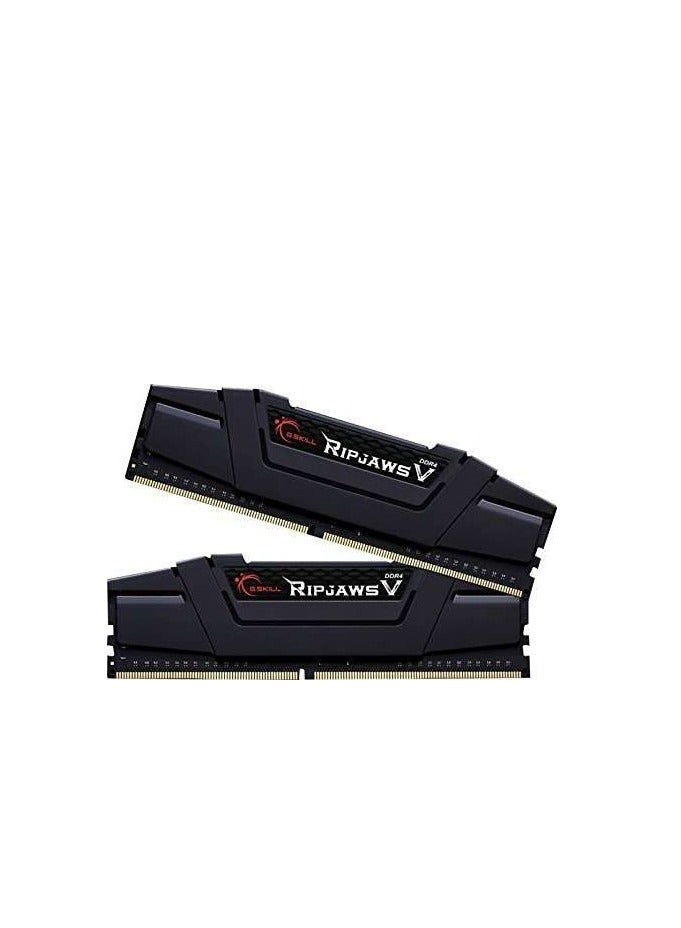 G.SKILL Ripjaws V Series 16 GB (8GB x 2) DDR4 Dual Channel Desktop Memory Kit, 3200 MHz Memory Speed, CL16 CAS Latency, 1.35 V, 288-Pin, Intel XMP 2.0, Classic Black | F4-3200C16D-16GVKB