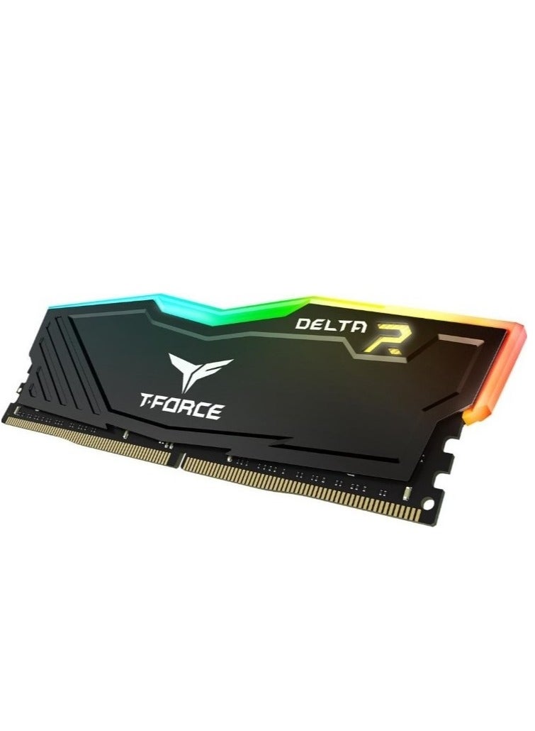 TEAMGROUP T-Force Delta RGB DDR4 32GB (2x16GB) 3600MHz (PC4-28800) CL18 Desktop Gaming Memory Module Ram Black - TF3D432G3600HC18JDC01