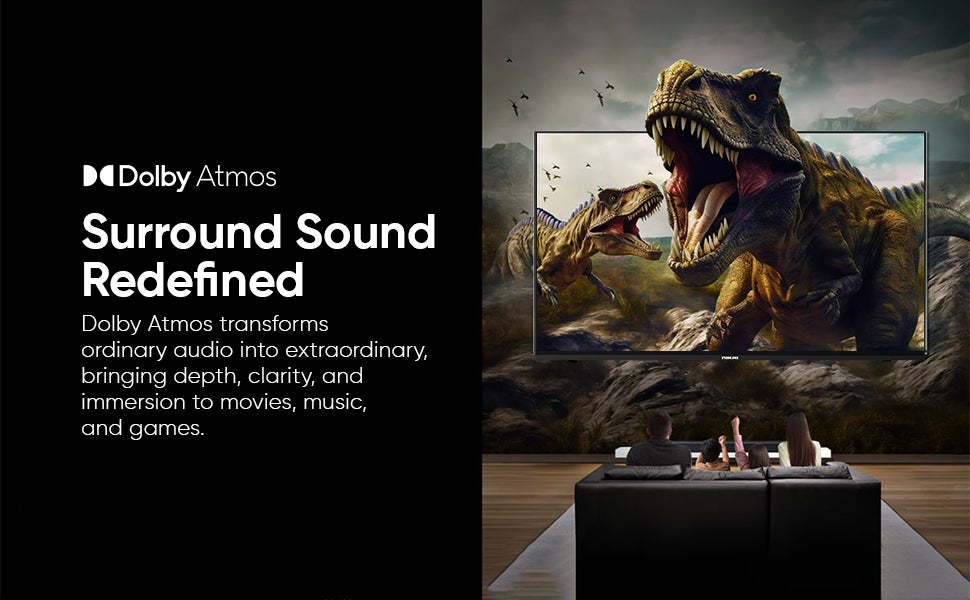 58 Inch 4K QLED Ultra HD Smart Google TV, Hands-Free Voice Control, Game Master, Dolby Vision + Atmos, 4K HDR10+, Effortless Connectivity With Android & Apple Devices NPROG60QLED Black