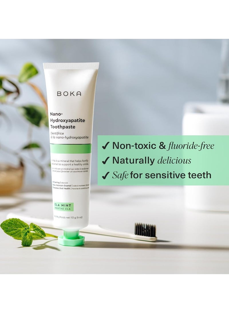 Boka  Nano Hydroxyapatite toothpaste Ela Mint Flavor, 4 Fl Oz