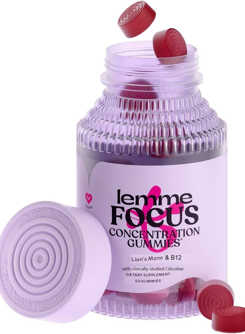 Lemme Focus Concentration Gummies (50 Count)