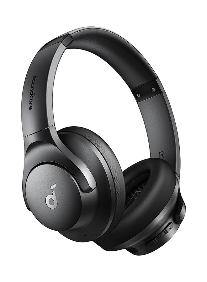 Q20i Hybrid Active Noise Cancelling Headphones, Wireless Over-Ear Bluetooth, 40H Long ANC Playtime Black