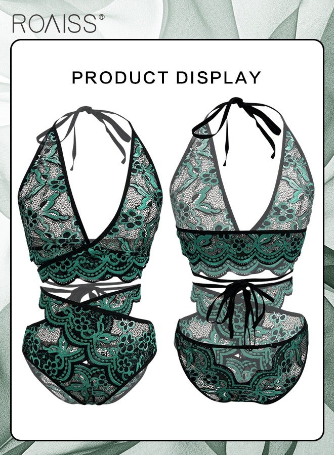 Women's Fashion Bra Suit Lace Splice Underwear Combination Removable Bra Cushion Bra Adjustable Shoulder Strap  Underwear Set