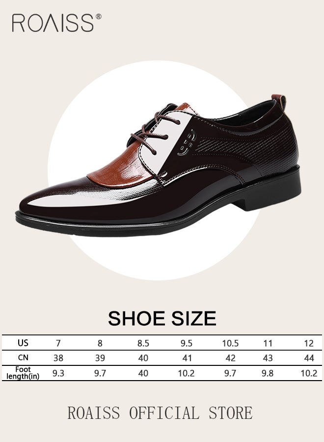 Dress Shoes for Men Shoes Men Breathable Leather Shoes Rubber Formal Dress Shoes Male Office Party Wedding Shoes