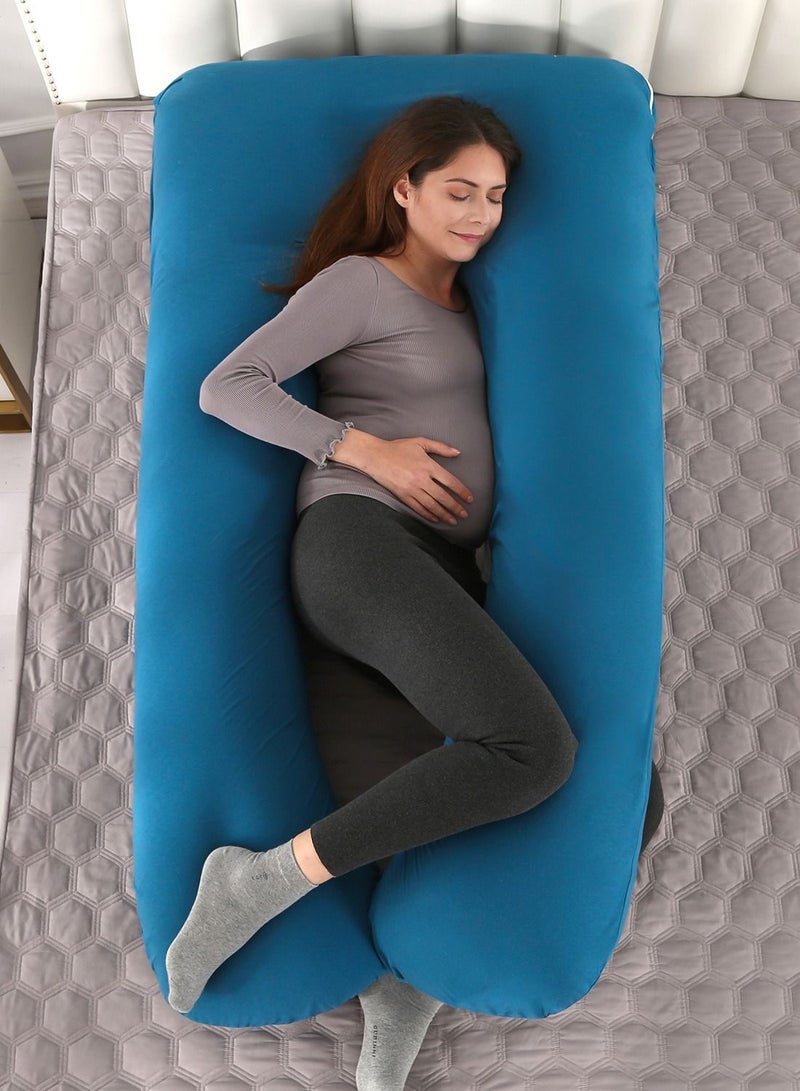 Pregnancy Pillows Cotton U Shaped Body Pillow for Sleeping, Comfortable Cooling Maternity Pillow for Pregnant Women Support Body Pain Relief Pillow