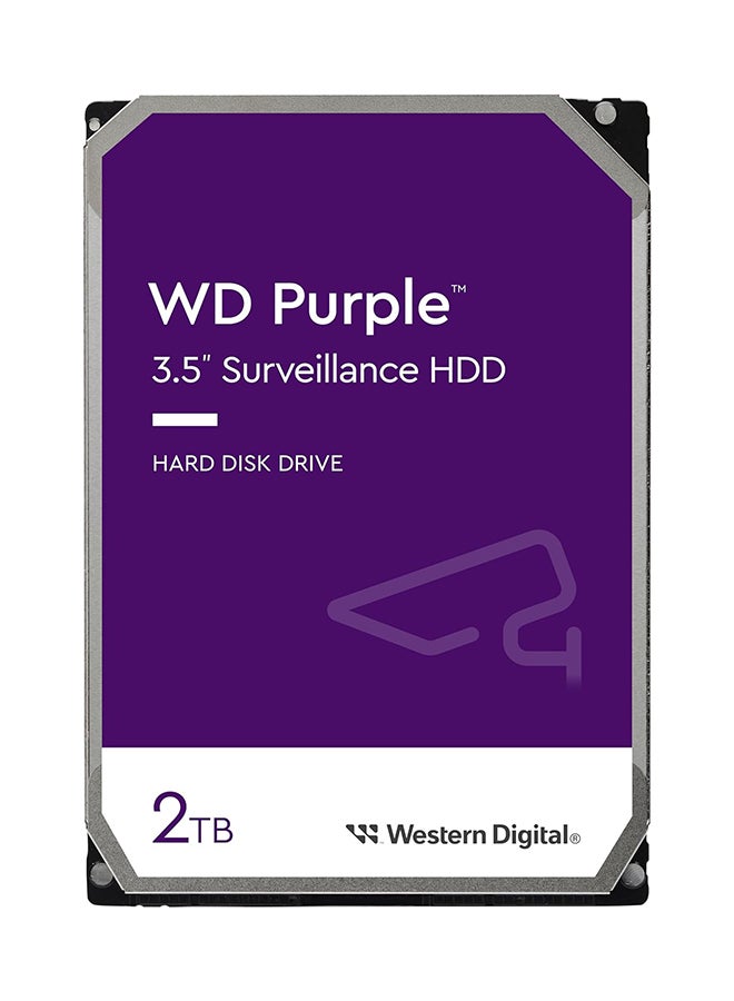 2TB Purple Surveillance Internal Hard Drive HDD - SATA 6 Gb/s, 64 MB Cache, 3.5