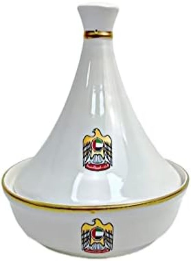 Akdc Special Design Ceramic Tajine Uae National Day Celebrations Tagine Pot Non Stick For Home Kitchen Restaurant United Arab Emirates Flag Days Logo Design Cooking Pots Casserole