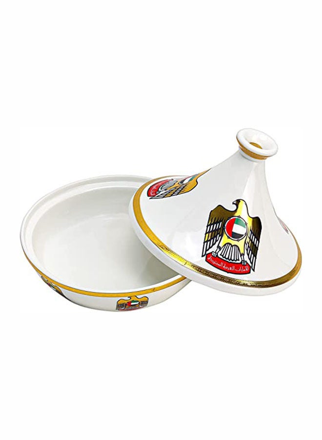 Special Design Ceramic Tajine UAE National Day Celebrations Tagine Pot Non Stick for Home Kitchen Restaurant United Arab Emirates Flag Days Logo Design Cooking Pots Casserole (6