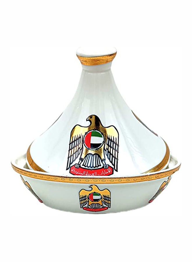 Special Design Ceramic Tajine UAE National Day Celebrations Tagine Pot Non Stick for Home Kitchen Restaurant United Arab Emirates Flag Days Logo Design Cooking Pots Casserole (6