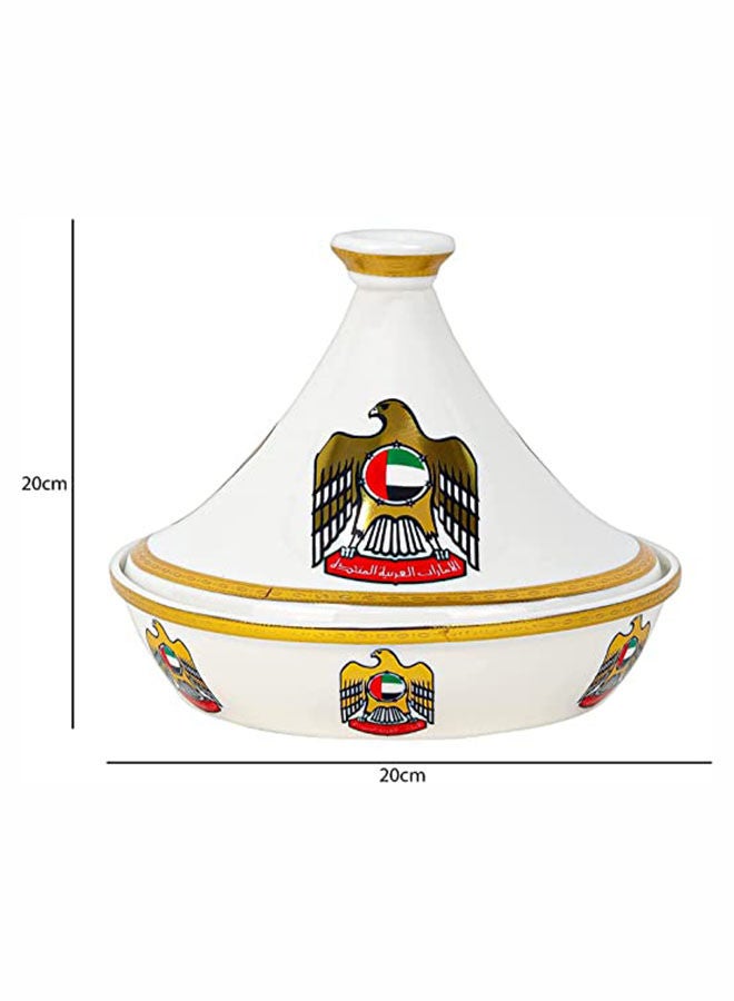 Special Design Ceramic Tajine UAE National Day Celebrations Tagine Pot Non Stick for Home Kitchen Restaurant United Arab Emirates Flag Days Logo Design Cooking Pots Casserole (6