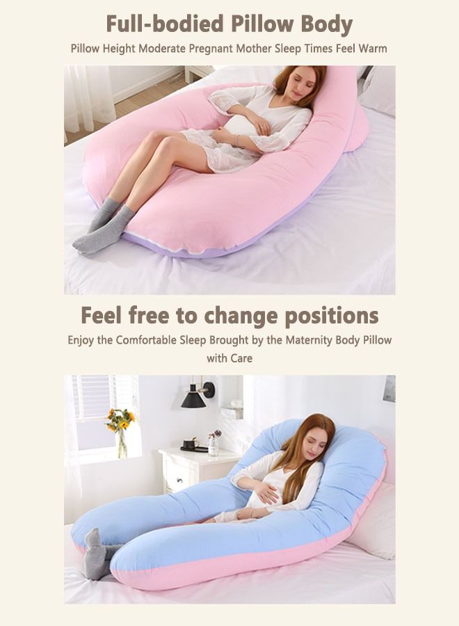 U Shape Maternity Full Body Pillow, Full Body Giant Pregnancy Pillow Comfortable Soft Cushion