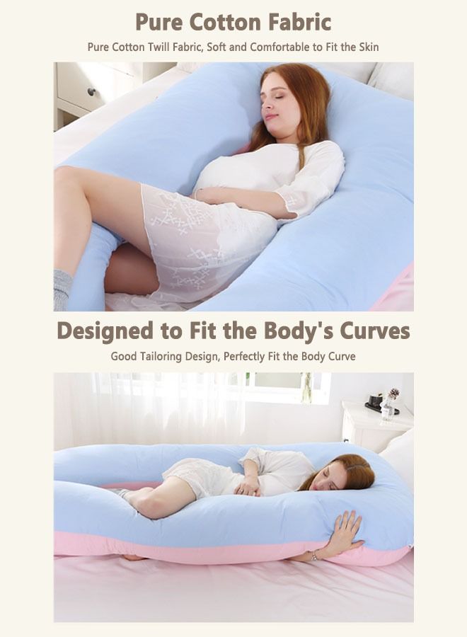 U Shape Maternity Full Body Pillow, Full Body Giant Pregnancy Pillow Comfortable Soft Cushion