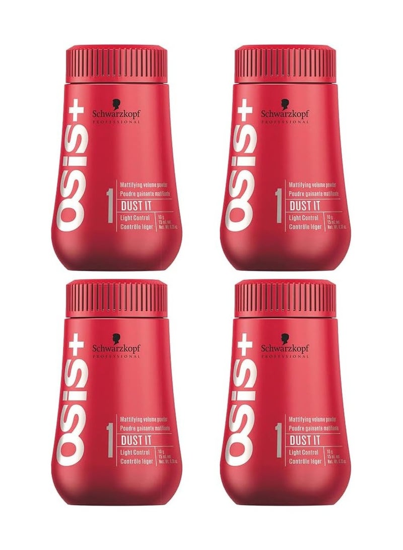 OSIS Dust It Mattifying Powder by Schwarzkopf .35oz (Pack of 4)
