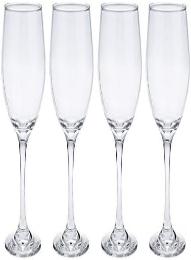 Harmony Ltc00028 4 Pieces Wine Glass Set, Clear