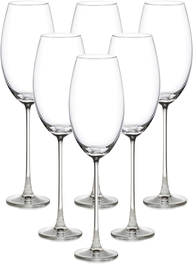 Ocean Madison Burgundy Glass, Set Of 6, Clear, 650 Ml, 015D22, Chalice Glass, Stemware Glass, Snifter Glass, Wine Glass, Stemmed Wine Glass