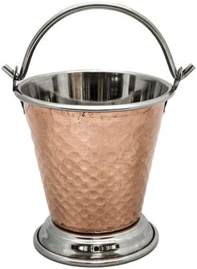 Raj Copper Bucket, 13 Cm , Copper, Tcb003, Curry Server , Tableware , Biriyani Server