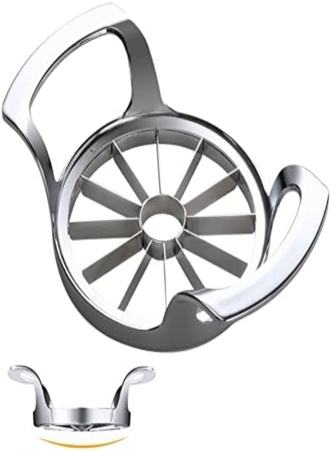 Savorliving Apple Slicer 12 Sharp Blades Stainless Steel Apple Cutter, Pitter, Thoroughly-Cut Blade Design, Divider For Up To 4 Inches Apples (Classic)