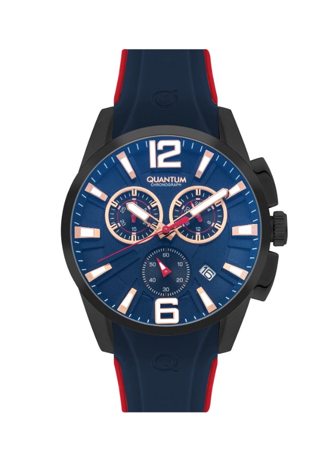 Quantum Men 's D.Blue Dial Chronograph watch - PWG1076.699