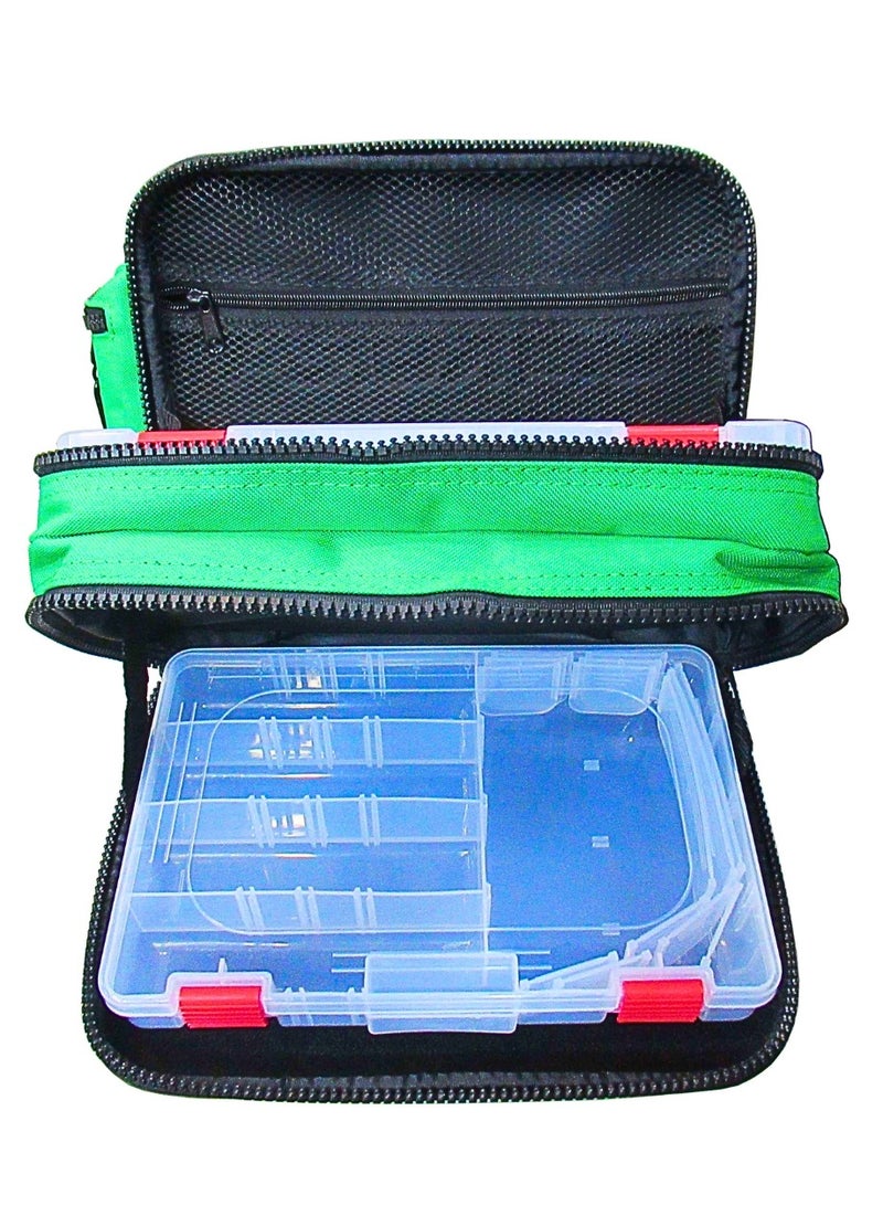 Oakura Crossbody Tackle Hard Box - Convenient Fishing accessories Storage for On-the-Go Anglers