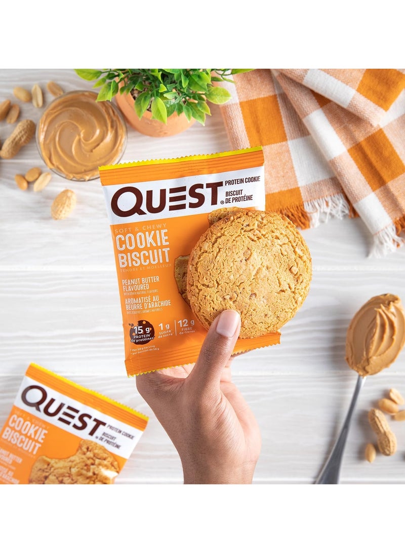 Quest Protein Cookie Peanut Butter Flavor 58g Pack of 12