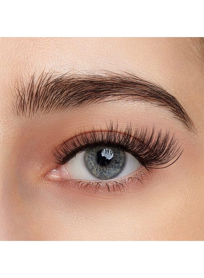 DIY Eyelash Extension,Cluster Lashes Individual Lash Clusters Extension Natural Look Reusable Glue Bonded Black Super Thin Band 24 Lash Clusters by BEYELIAN (Style 2 0.07 16mm Black Band)
