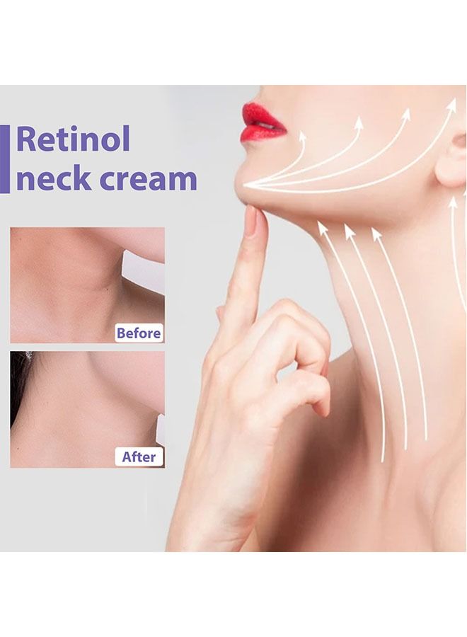 Retinol Neck Cream Fade Neck Lines, Firming and Moisturizing Brighten Skin Neck Massage, Reshape Swan Neck