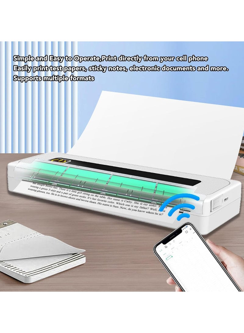 Bluetooth Thermal Printer Type C Portable Wireless Thermal Mobile Printer