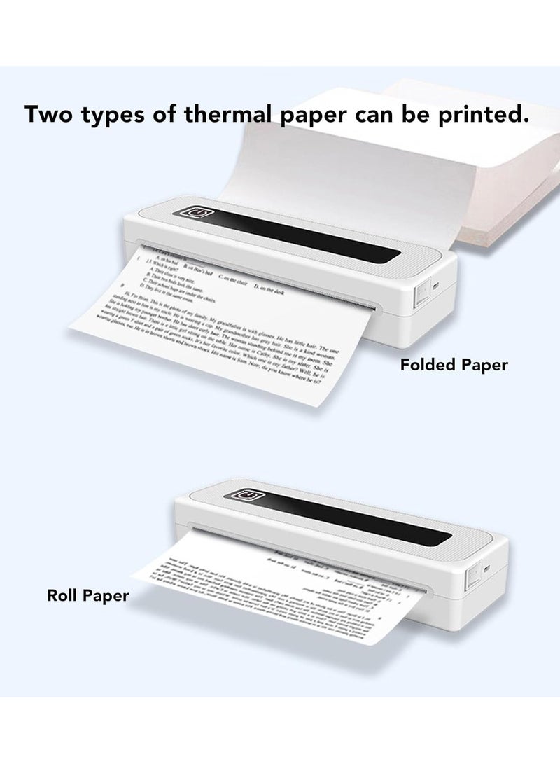 Bluetooth Thermal Printer Type C Portable Wireless Thermal Mobile Printer