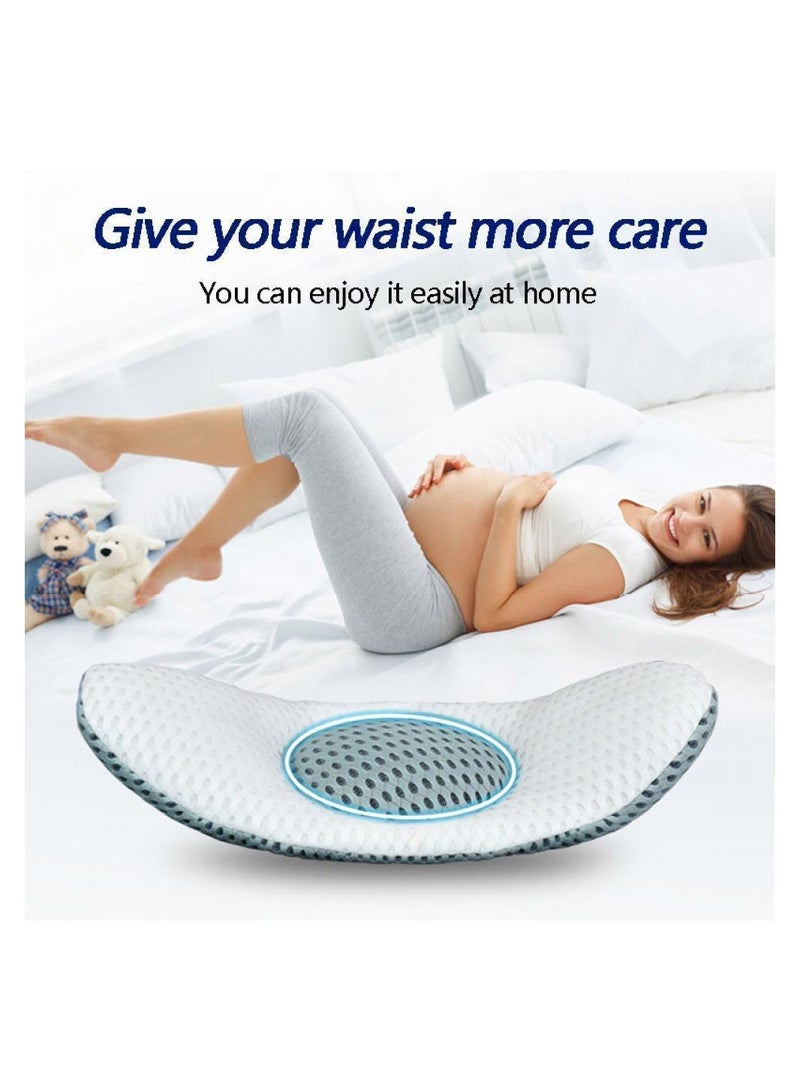 Lumbar Support Wedge Pillow Lower Back Pain Relief Sleep Bed Cushion Adjustable With 3D Air Mesh Technology Helpful In Before And After Pregnancy