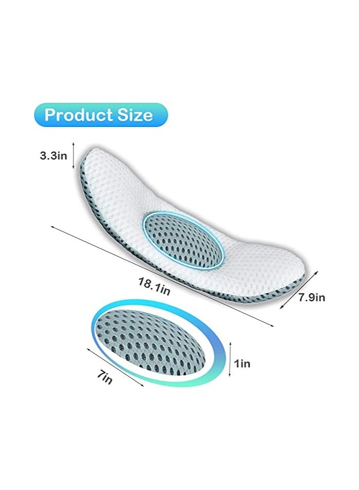 Lumbar Support Wedge Pillow Lower Back Pain Relief Sleep Bed Cushion Adjustable With 3D Air Mesh Technology Helpful In Before And After Pregnancy