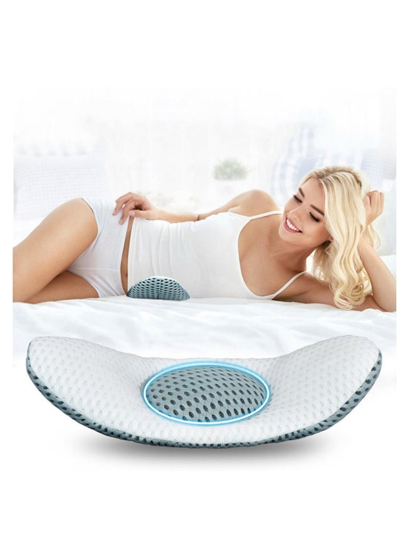 Lumbar Support Wedge Pillow Lower Back Pain Relief Sleep Bed Cushion Adjustable With 3D Air Mesh Technology Helpful In Before And After Pregnancy