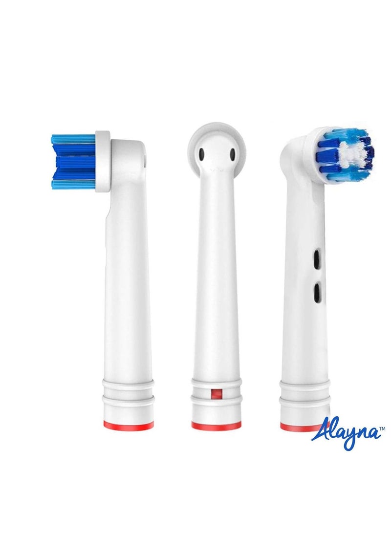 Replacement Brush Heads Compatible with OralB Braun- Pack of 8 Professional Electric Toothbrush Heads- Precision Refills for Oral-b 7000, Clean, Oral B Pro 1000, 9600, 500, 3000, 8000, Vitality Plus!