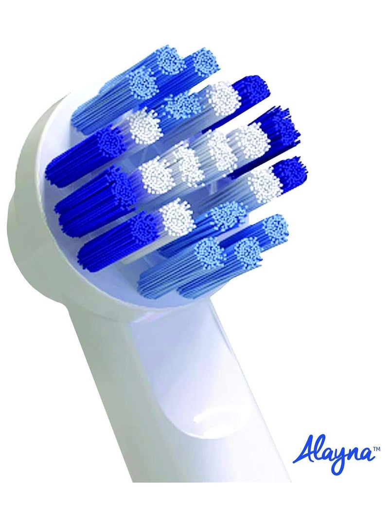 Replacement Brush Heads Compatible with OralB Braun- Pack of 8 Professional Electric Toothbrush Heads- Precision Refills for Oral-b 7000, Clean, Oral B Pro 1000, 9600, 500, 3000, 8000, Vitality Plus!