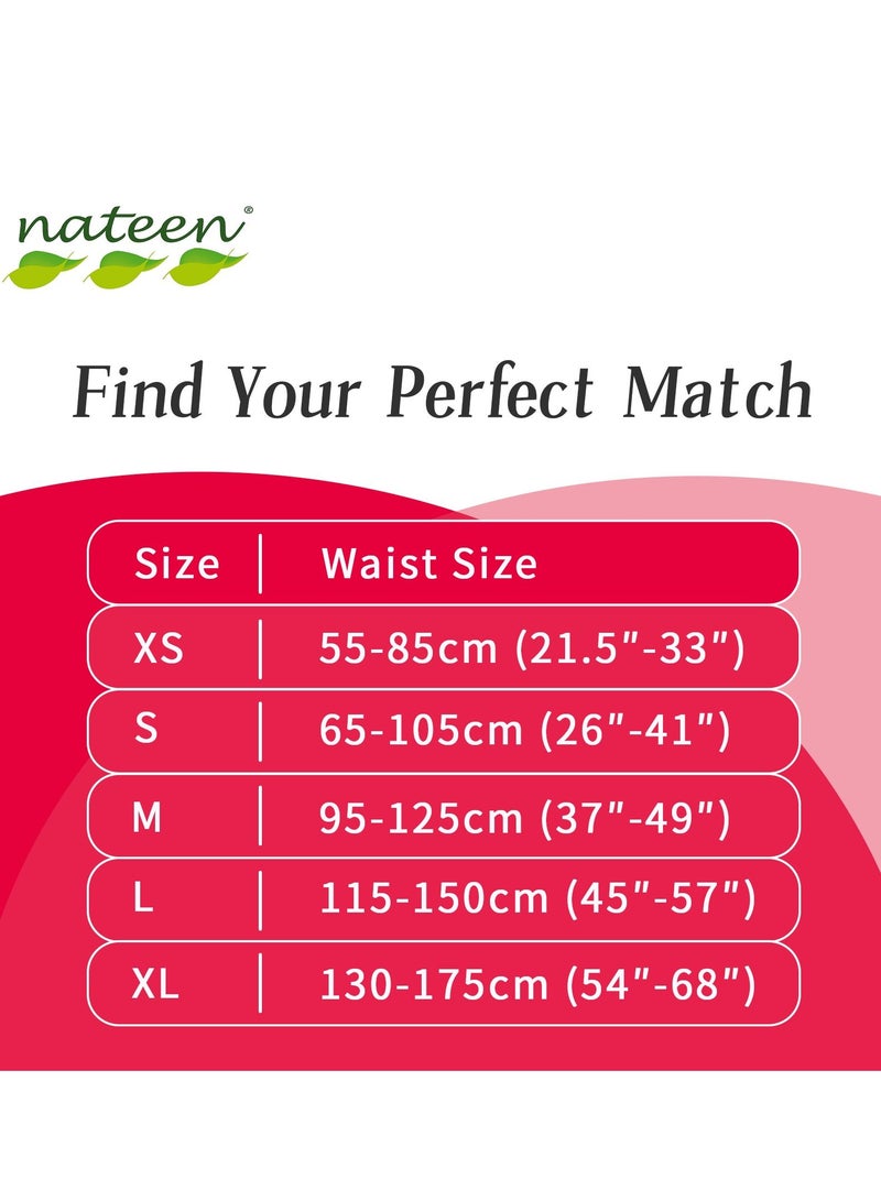 Nateen Combi Plus Incontinence Adult Diaper,Medium,Waist Size 95-125cm,80 Count Adult Diapers,with Super Absorbent Layer, Leak Guard,Disposable Underwear for Men&Women-1900ml Absorbency.