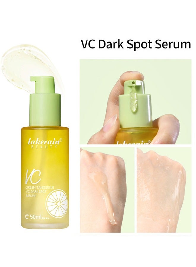 Green Tangerine VC Dark Spot Serum,Help Fade Sun Spots and Dark Spot,For Face & Neck and Eye Care Organic Anti-Aging Serum,Niacinamide And Arbutin Serum, For Whiten Remove Yellowing and Brighten skin