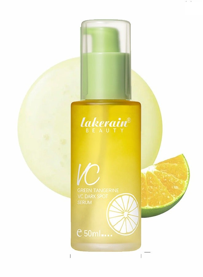 Green Tangerine VC Dark Spot Serum,Help Fade Sun Spots and Dark Spot,For Face & Neck and Eye Care Organic Anti-Aging Serum,Niacinamide And Arbutin Serum, For Whiten Remove Yellowing and Brighten skin