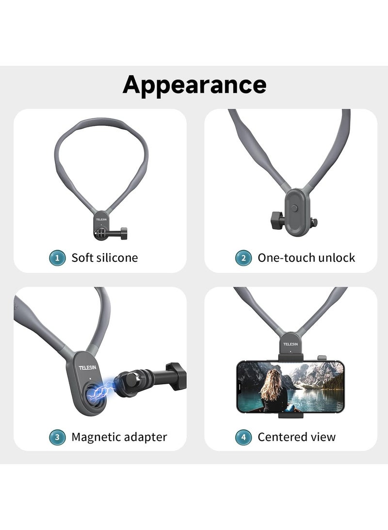 Magnetic Neck Mount for Phones Hand Free Phone Neck Holder