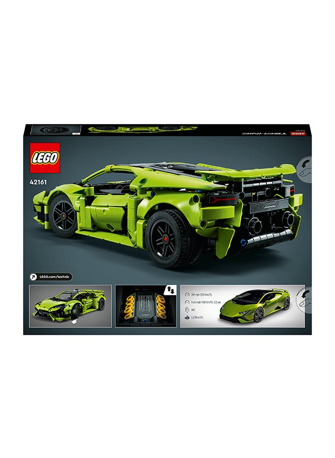 LEGO Technic 42161 Lamborghini Huracan Technica Building Toy Set; A gift for children aged 9 years or older and fans of super sports car games; Buildable Car Model for Collecting and Exploring (806 Pieces)
