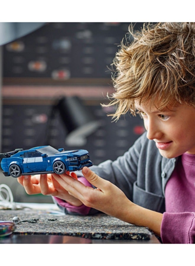 Speed Champions Ford Mustang Dark Horse Sports Car Toy Vehicle for 9 Plus Year Old Boys & Girls, Buildable Model Set with Driver Minifigure, Kids' Bedroom Decoration, Birthday Gift Idea 76920 (344 pieces)